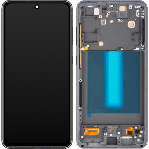 LCD kijelző modul Samsung Galaxy S21 FE 5G G990, OLED verzió, utángyártott, fekete