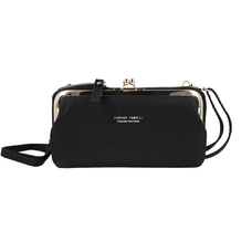 Kötött táska telefonhoz GCW18 fekete tok