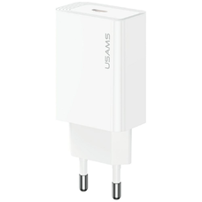 USAMS T69 20W USB-C hálózati töltő adapter fehér