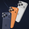 Benks edzett üveg DR zafír lencsevédő kamera lencséhez iPhone 17 Pro/17 Pro Max (3 darab lencse) narancs színben üvegfólia - 2. kép