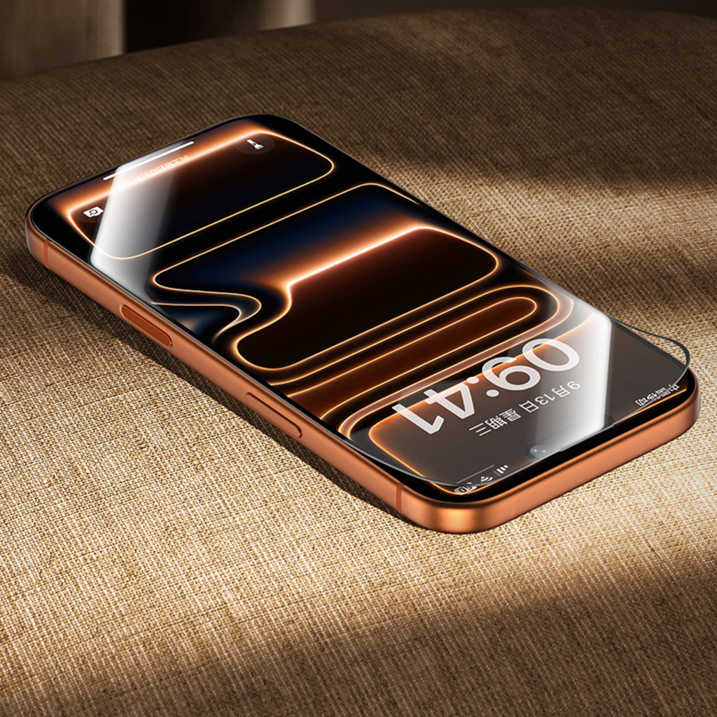 Benks edzett üveg üvegfólia Glass Warrior 2.0 AR-EZFita iPhone 17/16 Pro üvegfólia - 8
