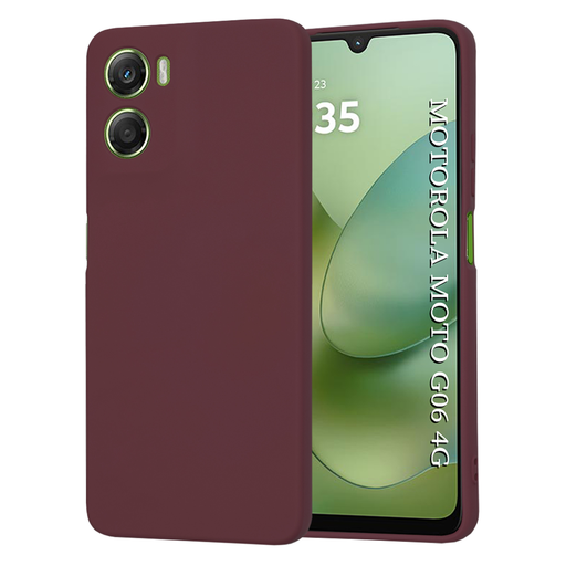 Motorola Moto G06 Plum Red Techsuit - SoftFlex tok