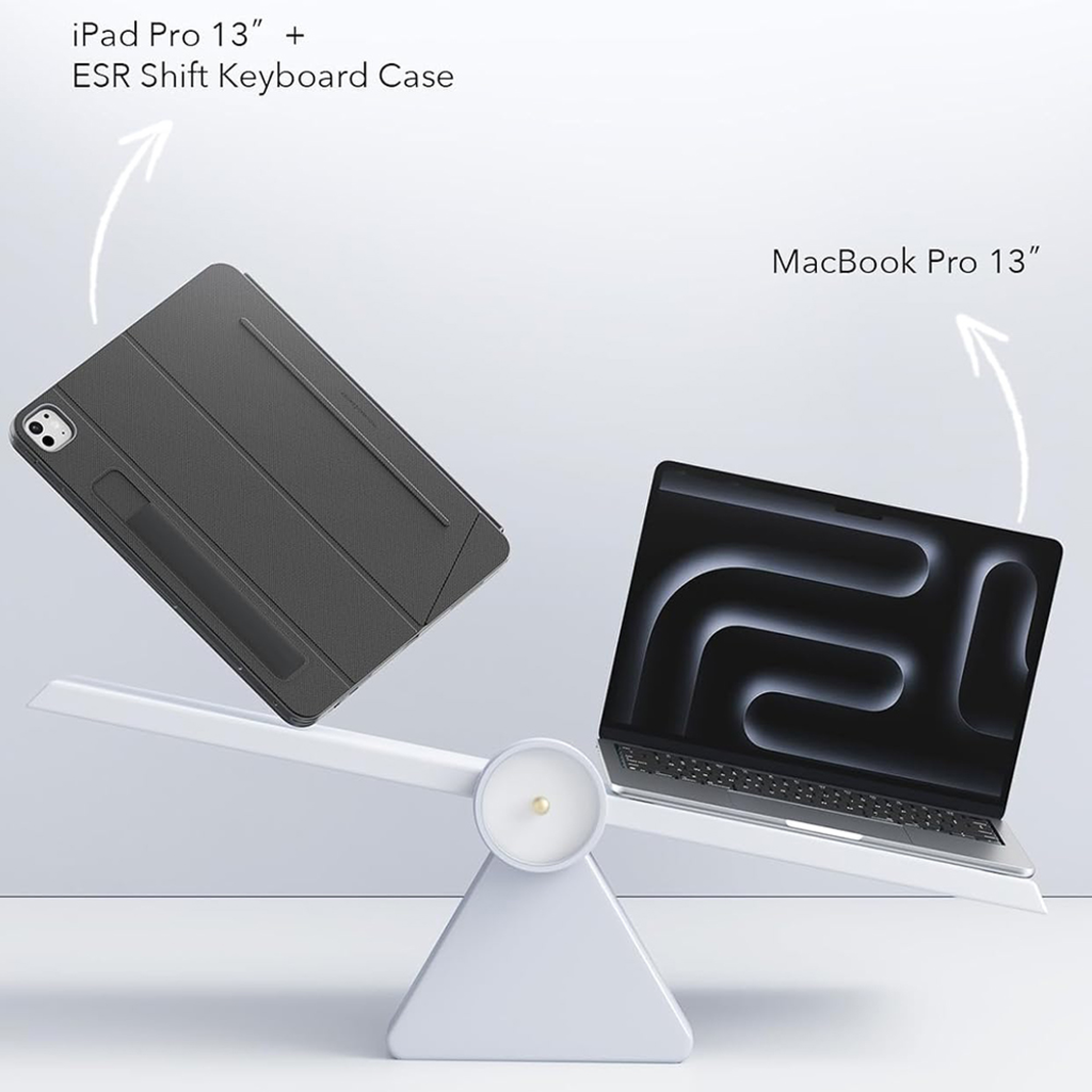 iPad Air 13 (2024) / iPad Air 13 (2025) Sötét Szürke ESR - Shift Keyboard Case tok - 7