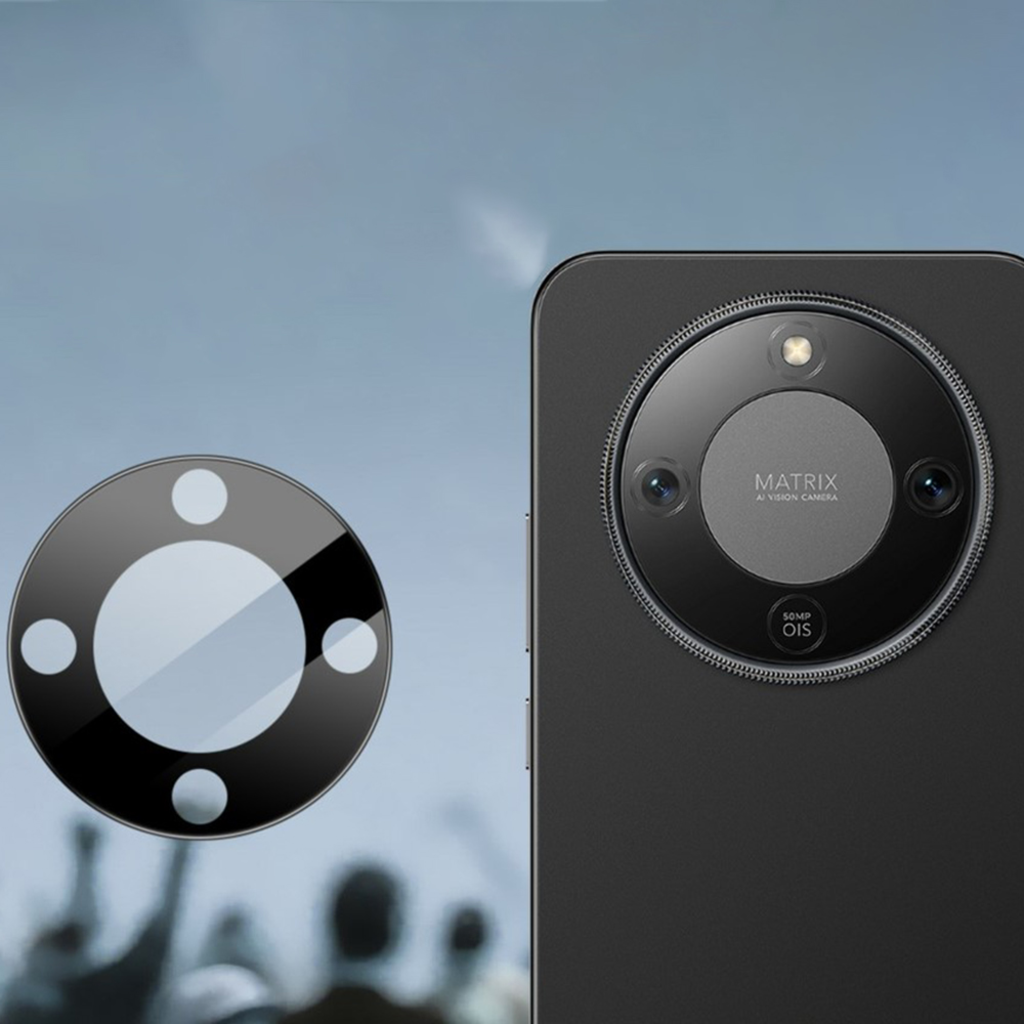 Honor Magic8 Lite Fekete Techsuit - Teljes Kameraüveg üvegfólia - 2