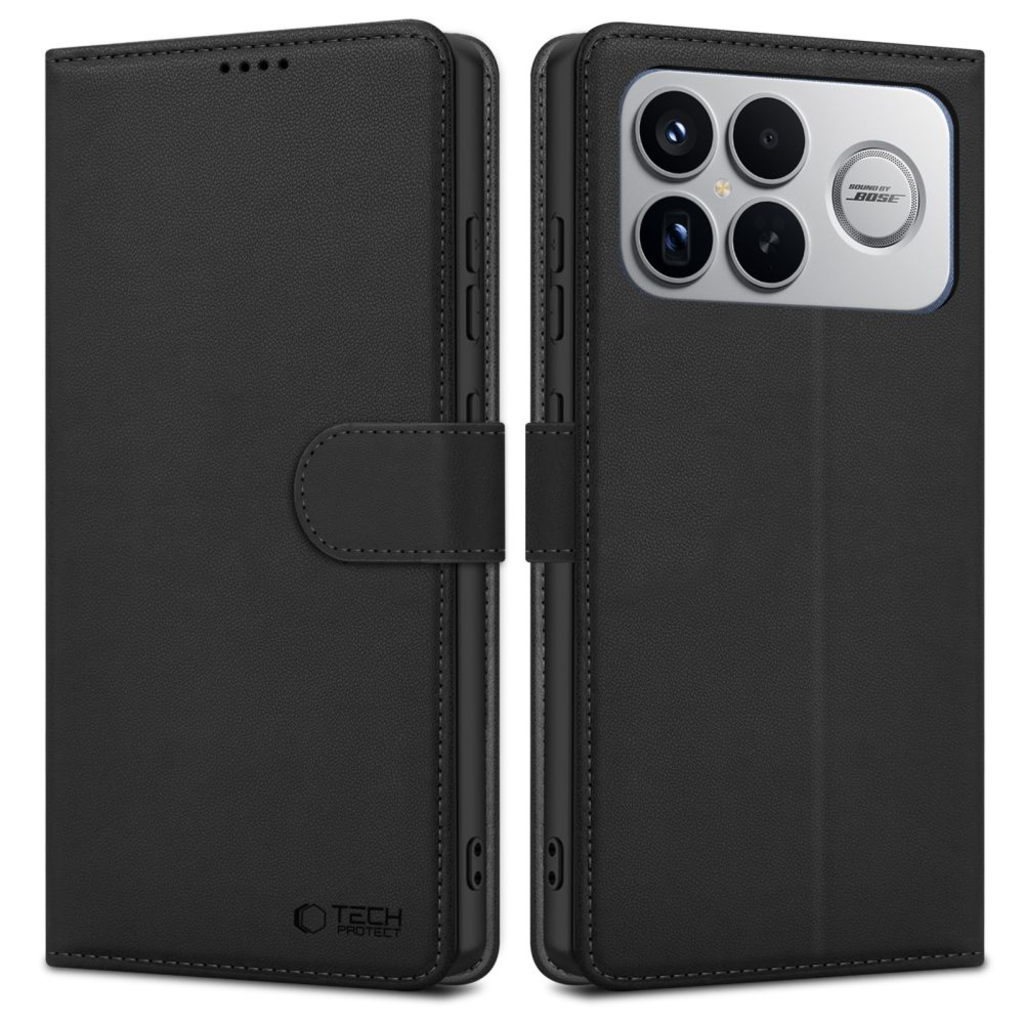 Xiaomi Poco F8 Ultra Tech-protect Wallet tok fekete - 1