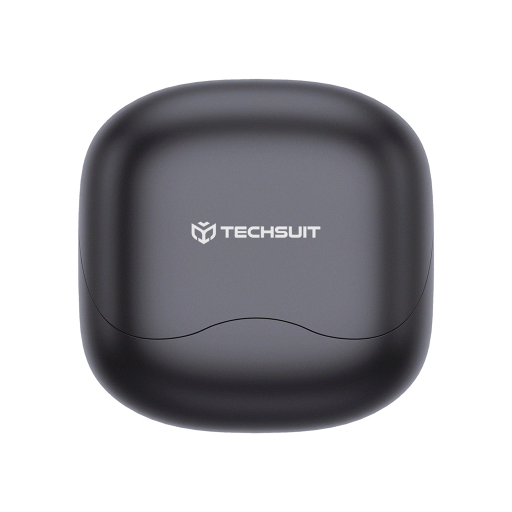 Vezeték nélküli fülhallgató Techsuit Air1 - Bluetooth V5.4, ANC, ENC, 400mAh, Multi-Connect, Gyors töltés, 6 mikrofon - Fekete - 2