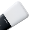 Baseus Lipow 20000mAh 22,5W Powerbank két beépített kábellel és egy Baseus Simple USB-A - USB-C 3A 20cm kábellel - fehér - 1. kép