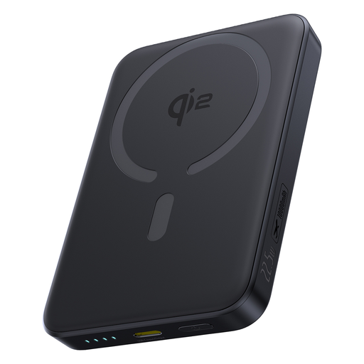 Powerbank Baseus EnerFill FM12 10000mAh 22,5W Qi2 kompatibilis MagSafe-szal Baseus Simple USB-C 20V/3A 30cm kábellel - fekete