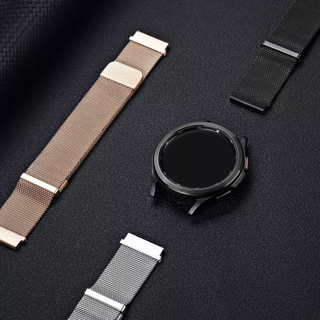 Samsung Galaxy Watch DUX DUCIS Milánói rozsdamentes acél mágneses óraszíj 20 mm arany - 6