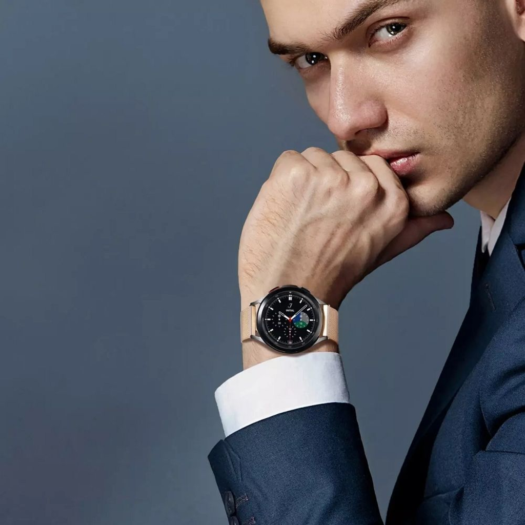 Samsung Galaxy Watch DUX DUCIS Milánói rozsdamentes acél mágneses óraszíj 20 mm arany - 8