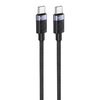 FONENG X115 USB-C - USB-C PD 60W 1M Fekete Type-C USB kábel - 0. kép