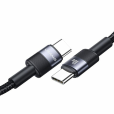 30db USAMS Type-C USB-C kábel 3A 1.2m fekete