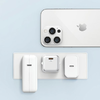 USAMS US-CC183 1xUSB-C PD20W PD3.0 Gyors töltésű fehér töltő + USB-C/Lightning kábel - 2. kép