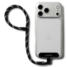 Universal Holder Hand Strap Link Flow P-Type - Crossbody Lanyard for Phone Cases, Adjustable - Ringke Shade Black