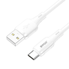 BWOO X329C 3A szilikon kábel USB-C 3A 1m fehér - 0. kép