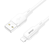 BWOO 3A szilikon kábel X329L USB-C - Lightning 3A 1m fehér - 0. kép
