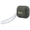 Apple AirPods Pro 3 Guess Glitter Pearl Strap khaki tok - 1. kép