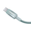Baseus - Data Cable Discolor (E0420701) - USB-C to USB-C, 100W, 480Mbps, 2m - Kék/Zöld - 1. kép