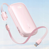 Baseus EnerFill FC21 Qpow 3 Ultra Power Bank levehető kábellel, 10000mAh, 22.5W, Digitális Kijelző - Nebula Pink - 3. kép
