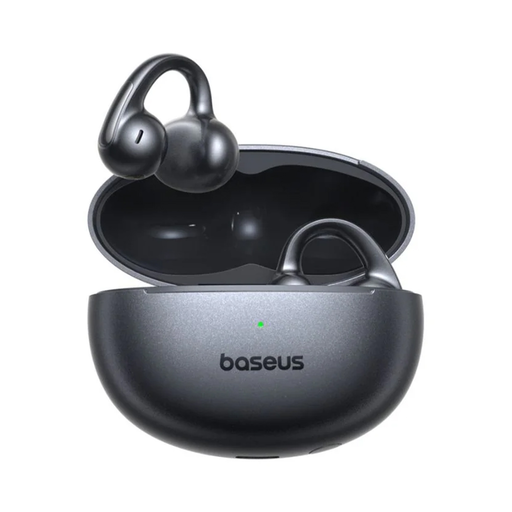 Wireless Earbuds Bowie MC1 Pro (A0102503) - Bluetooth 6.0, Hi-Res, TWS, Multipoint, Open Ear Clip-On - Cosmic Black Baseus