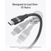 USB-C - USB-C kábel Anker, 240W, 1.8m, Fekete A82E2H12 - 2. kép