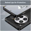 OnePlus 12 Fekete Techsuit Carbon Silicone tok - 3. kép