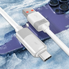 Data Cable Liquid Silicone (LD07) USB to Type-C Gyors Töltés 60W, Fagyás- és tűzálló Lito - Fehér - 0. kép