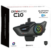 Crown C10 Motorkerékpár Intercom Bluetooth 5.3 fekete - 3. kép
