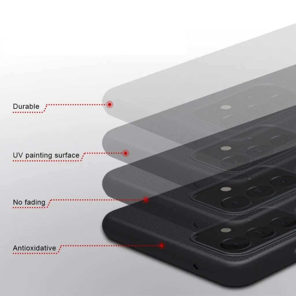 Samsung A72 fekete Nillkin Frosted Shield tok - 10