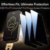 iPhone 17 Pro Max Fekete ESR - Corning UltraFit Privacy (3 darabos kiszerelés) üvegfólia - 1. kép