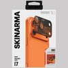 iPhone 17 Pro Max Camera Lens Glass Skinarma Sonix Full Aluminium narancs üvegfólia - 2. kép
