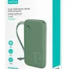 USAMS CD150 Powerbank csuklópánttal 10000mAh zöld - 1. kép