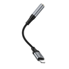 Hoco LS36A fém szürke Lightning to Jack 3,5 mm adapter - 1. kép