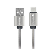 USB A - USB C kábel Forcell F-Energy QC4.0 3A 66W Fém 1 m C234 ezüst - 1. kép