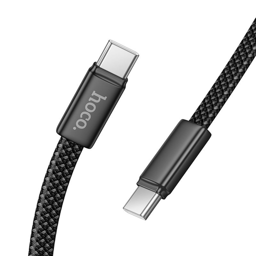 USB C - USB C Hoco 3A 60W 1 m X125 fekete Type-C kábel