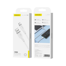 FONENG X90 Type-C USB kábel 3A 1M Fehér