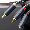 UGREEN AV102 2xRCA kábel (Cinch) jack 3.5 mm 1m fekete - 3. kép