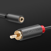  2xRCA kábel (Cinch) jack 3.5 mm 25cm fekete UGREEN AV102 - 3. kép