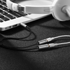 UGREEN AV141 3.5mm adapter audio és mikrofon jel - 1x 3.5mm aduio jack 20Cm fehér - 1. kép
