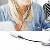 UGREEN US206 Audio átalakító, adapter USB - Mini audio Jack 3.5mm AUX fehér - 2. kép