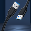 Ugreen USB-A 2.0 - USB-A 2.0 kábel 0.25m fekete (US128) - 0. kép
