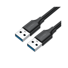 Ugreen USB-A 2.0 - USB-A 2.0 kábel 0.25m fekete (US128)