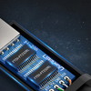 Ugreen USB-A - RJ45 (LAN) lapos kábel 1,5m fekete (CM204) - 2. kép