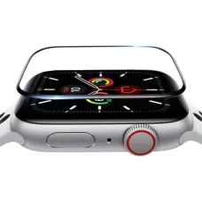 Apple Watch 4/5 (44mm) kijelzővédő üvegfólia fekete MyScreen Diamond Hybrid Edge 3D 