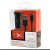 x Extreme Szivargyújtós autós töltő 2xUSB 3.1A + USB Type-C kábel - 1. kép