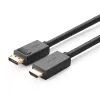 Ugreen DisplayPort to HDMI kábel 4K 30Hz 32 AWG 2m fekete (DP101 10202) - 1. kép