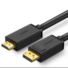 Ugreen DisplayPort na HDMI kábel 4K 30Hz 32 AWG 2m čierny (DP101 10202) Ugreen DisplayPort na HDMI kábel 4K 30Hz 32 AWG 2m čierny (DP101 10202)