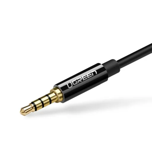 UGREEN 3.5mm audio és mikrofon jel elosztó adapter 20Cm fekete (AV141 30620)