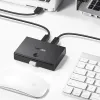 Ugreen 1xUSB 2.0 - 2xUSB Type-B HUB adapter, elosztó kapcsolóval fekete (30345 US158) - 2. kép