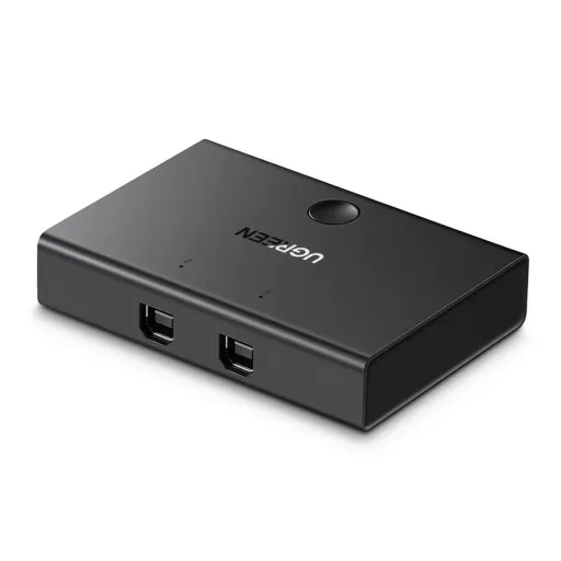 Ugreen 1xUSB 2.0 - 2xUSB Type-B HUB adapter, elosztó kapcsolóval fekete (30345 US158)